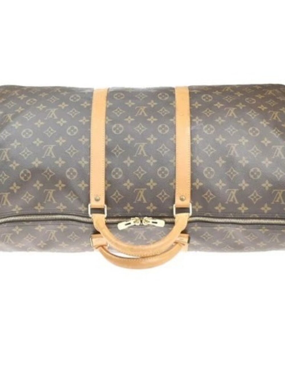 LOUIS VUITTON Keepall 60 Travel Hand Bag Monogram Leather Brown M41422 74YH945 - Picture 5 of 16